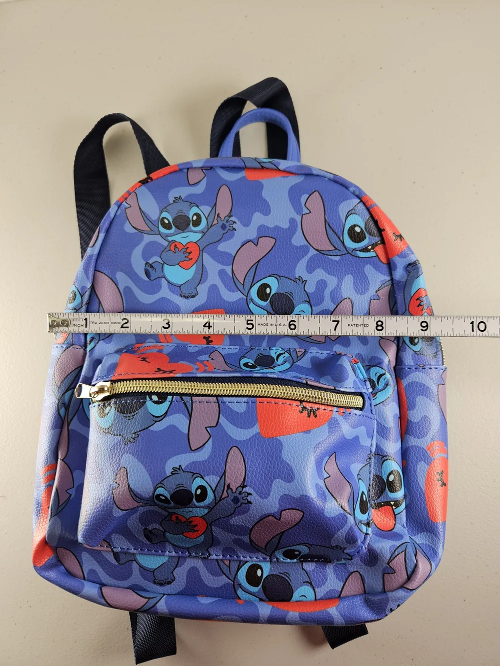 Backpack - Stitch - Faux Blue Allover Print